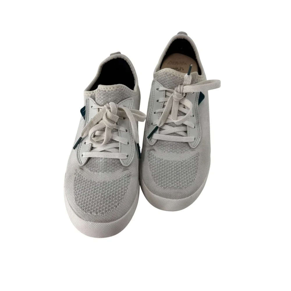 Vessi Weekend Women 6 Marble White Waterproof Knit Low Top Sneakers Dyma-tex